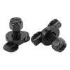 2PCS Airline Track Black L Track Stud Fitting Carbon Steel Galvanized L Track Double Lug Tie Down Fittings Trailer