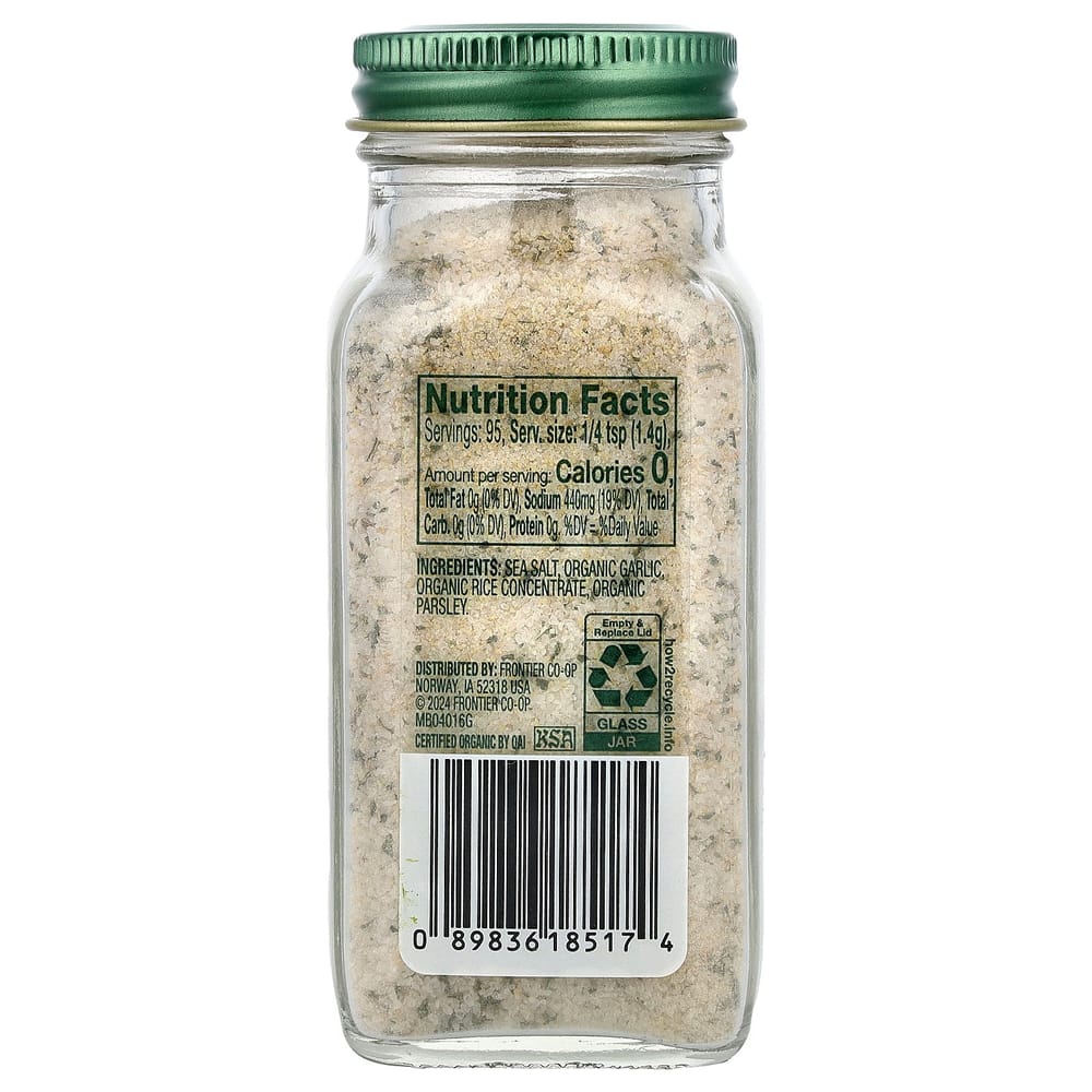 Simply Organic Garlic Salt 4.70 Oz (133 G)
