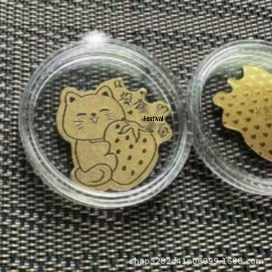 Creative Gold Sticker for Mobile Phones and Refrigerators - Wealth Card Gift