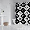 Animal Paw Print Bathroom Shower Curtain Bathroom Partition Curtain Light Opaque Waterproof Material Bathroom