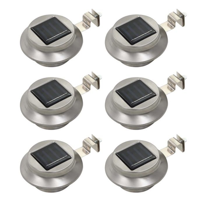 Lampe solaire - vidaXL - Ronde - 12 cm - 6 pcs - LED Blanc