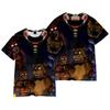 Harajuku-Shirt Five Nights At Freddys Anime-T-Shirt mit O-Ausschnitt, kurzärmeliges, modisches Unisex-T-Shirt in Übergröße für Herren und Damen