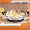 Extra Thick Stainless Steel Electric Non-Stick Frying Pan & Pancake Maker - Deep, Enlarged, Single-Sided, Flat Bottom, New Model for Home Use