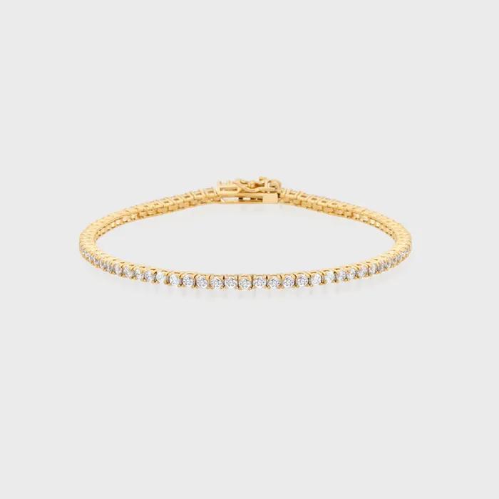 2mm Fashion Yellow Tennis Bracelet TBSBRG00512M