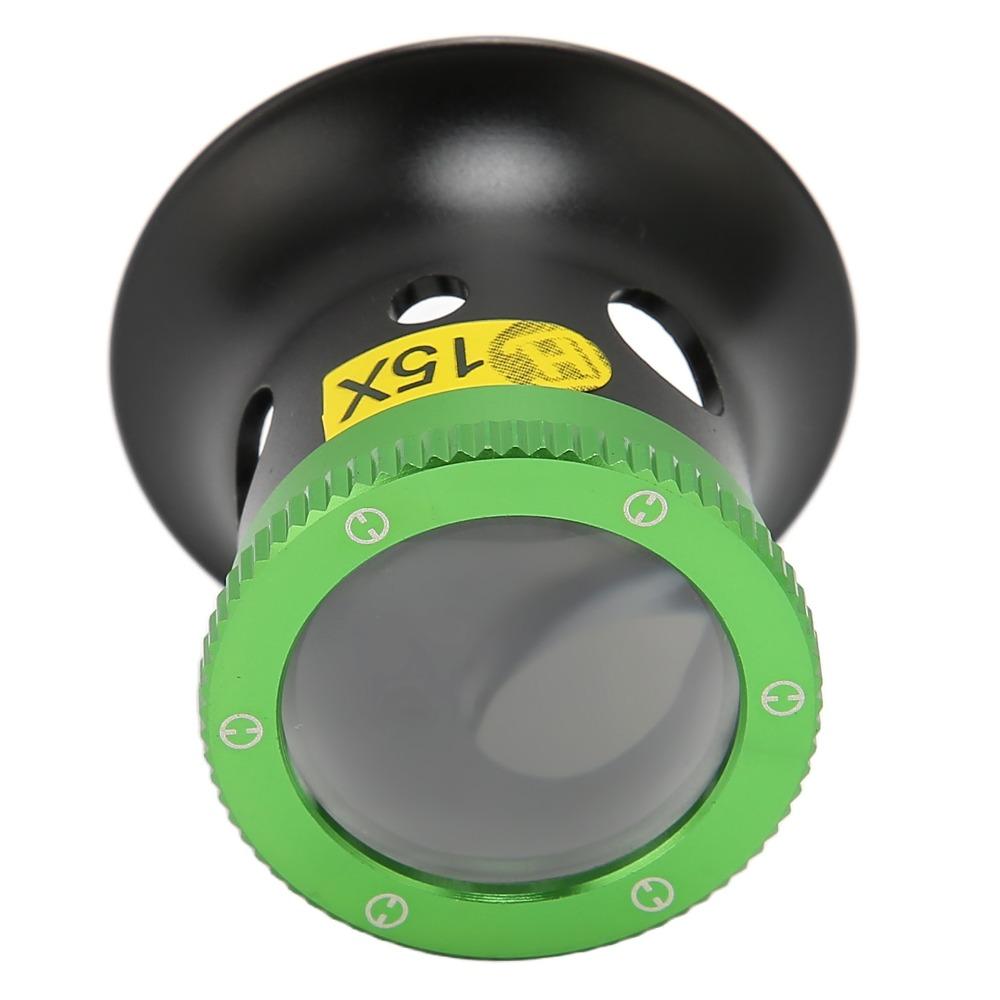 

5X/10X/15X/20X Magnification Eye Loupe Sapphire Glass Jewelry Magnifier Rocks Analysis 15X