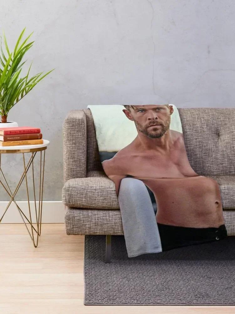 Chris Hemsworth Throw Blanket valentine gift ideas Soft Beds Retros Blankets 75X95CM