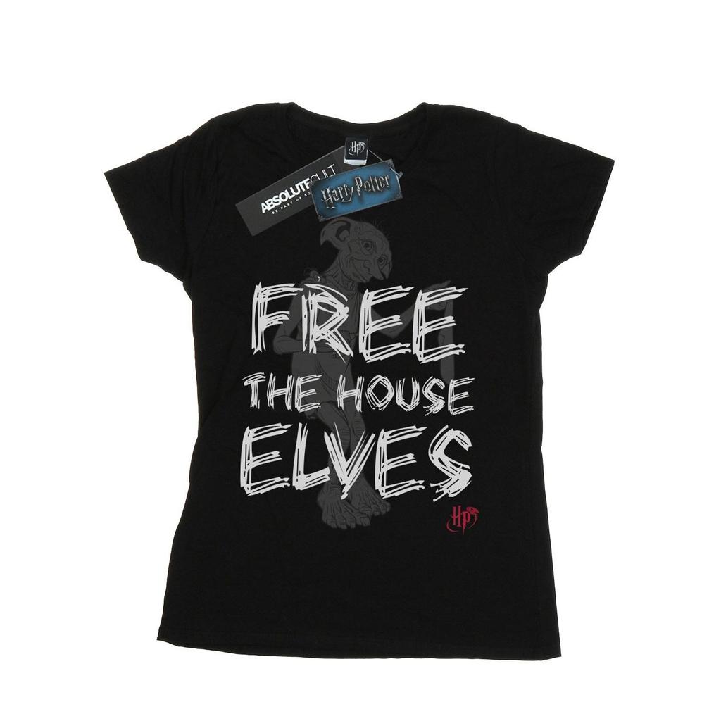 HARRY POTTER Womens/Ladies Dobby Free The House Elves Cotton Boyfriend T-Shirt