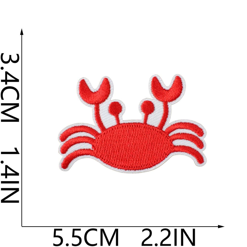 Summer Ice Cream Embroidery Cloth Sticker Tide Play Diving Beach Embroidery Patch Surfboard Bag Embellishment Embroidery Label
