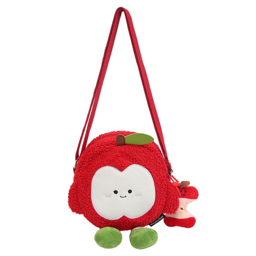 Schoolbagins cute cute apple children's backpack cartoon student bag travel boy girl backpack