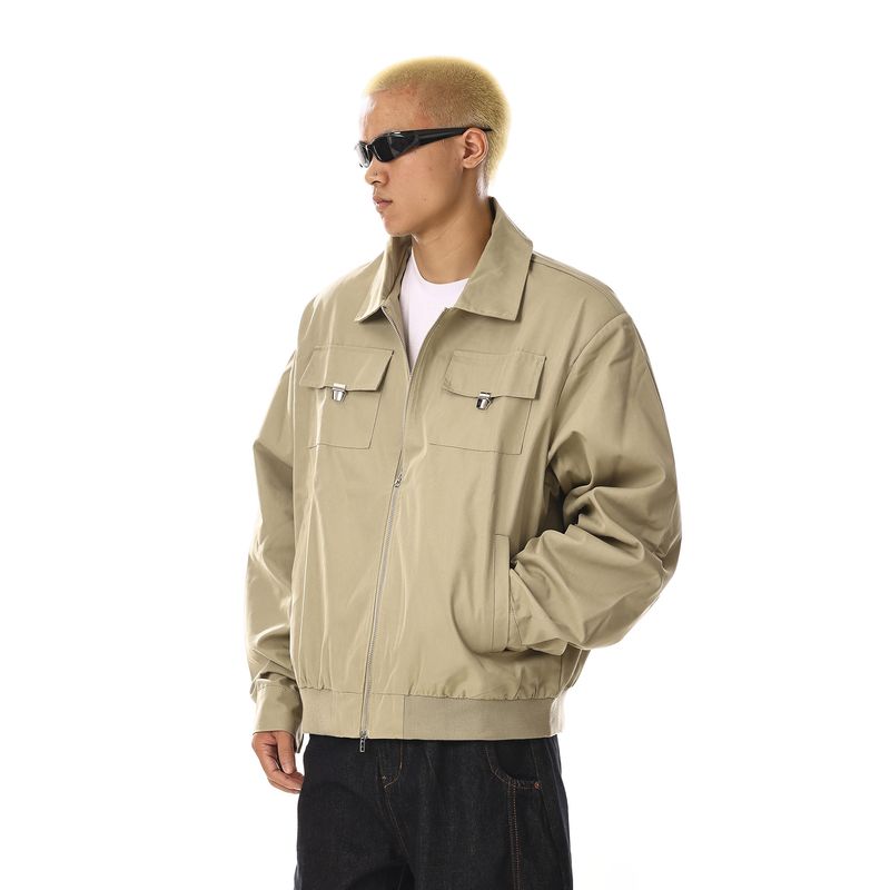 American Retro Short Flight Jacket for Men, New Autumn Design, Niche Casual Versatile Loose Slimming Coat