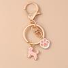 Cute Enamel Rabbit Dog Puppy Keychain Animal Unicorn Key Ring Pendant for Women Girls Handbag Decor Handmade key Chains Gift