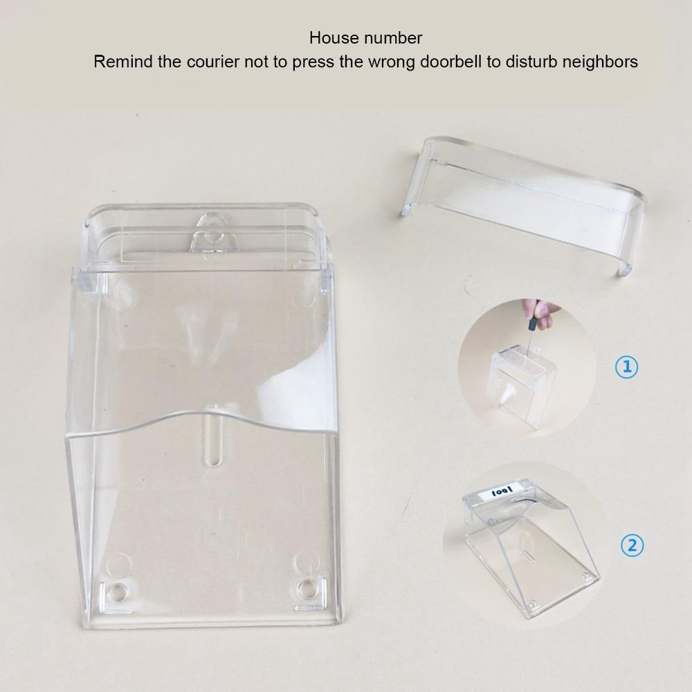 Transparent Access Control Rain Cover Waterproof Fingerprint Lock Cover Heavy Rain
