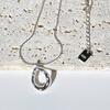 Simple Fashion Irregular Water Droplet Oval Pendant Necklace for Women Trendy Clavicle Choker Friendship Jewelry Accessories