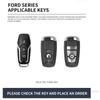 Zinc Alloy Car Key Case Fob Cover Protector Shell Fob Bag For Ford Edge EDGE 2020 2018 2017 2016 2015 Car Keychain Accessories