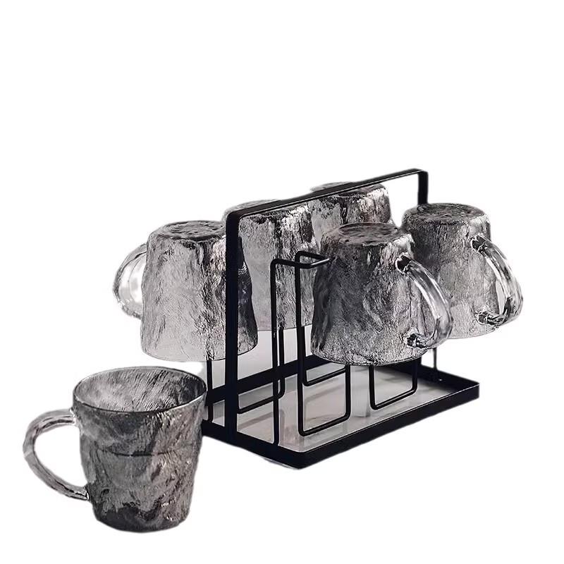 Handon Prémiová sada skleněných hrnků Jantarový Amber odolný proti teplu