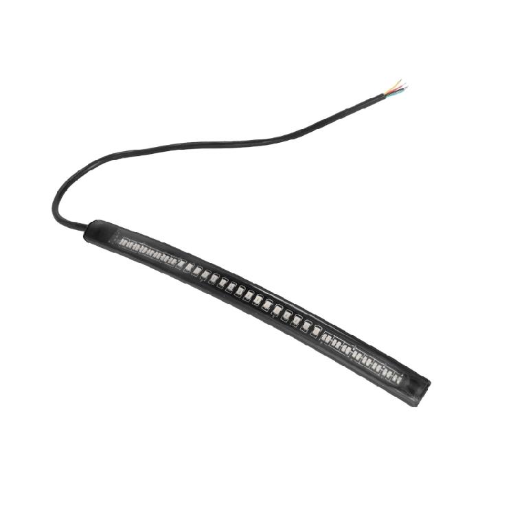 

48 LED Motorcycle License Plate Light Strips with Double Color Function for Brake Turn Signal Lighting 1
