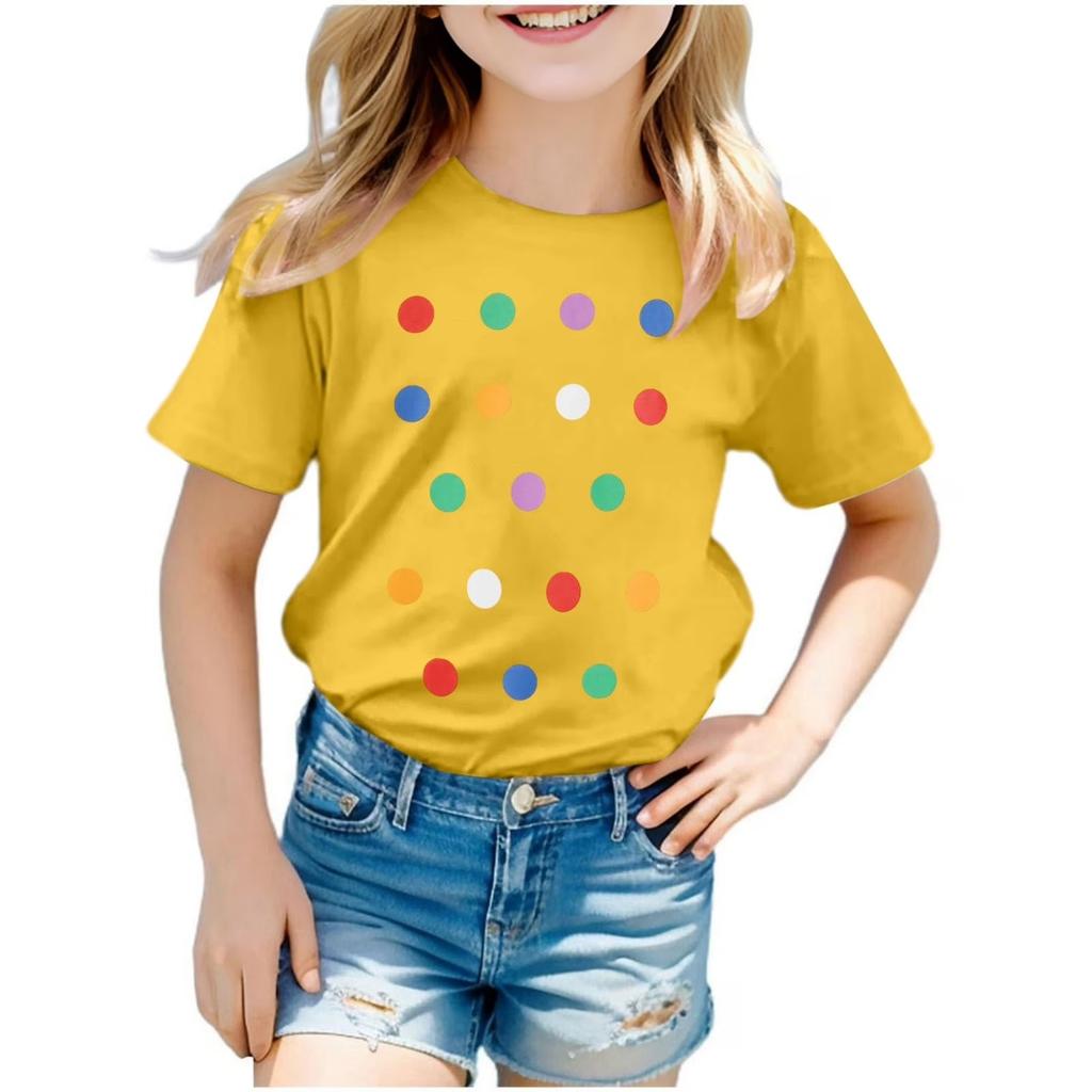Fashion for Kids Girls Top Fashion Casual Children's Loose Comfortable Tee Clothing