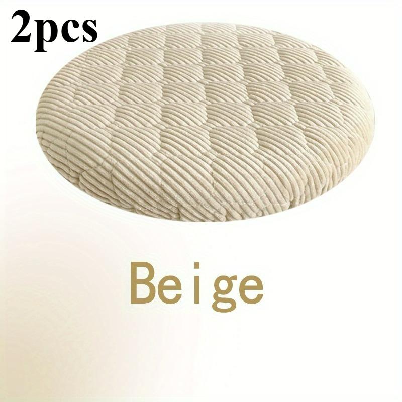 

2pcs Thick Soft Round Stool Covers,Elastic Seat Cushions for Wood Iron Stool 25-30cm,Washable All-Season Chair Cover Dining Room