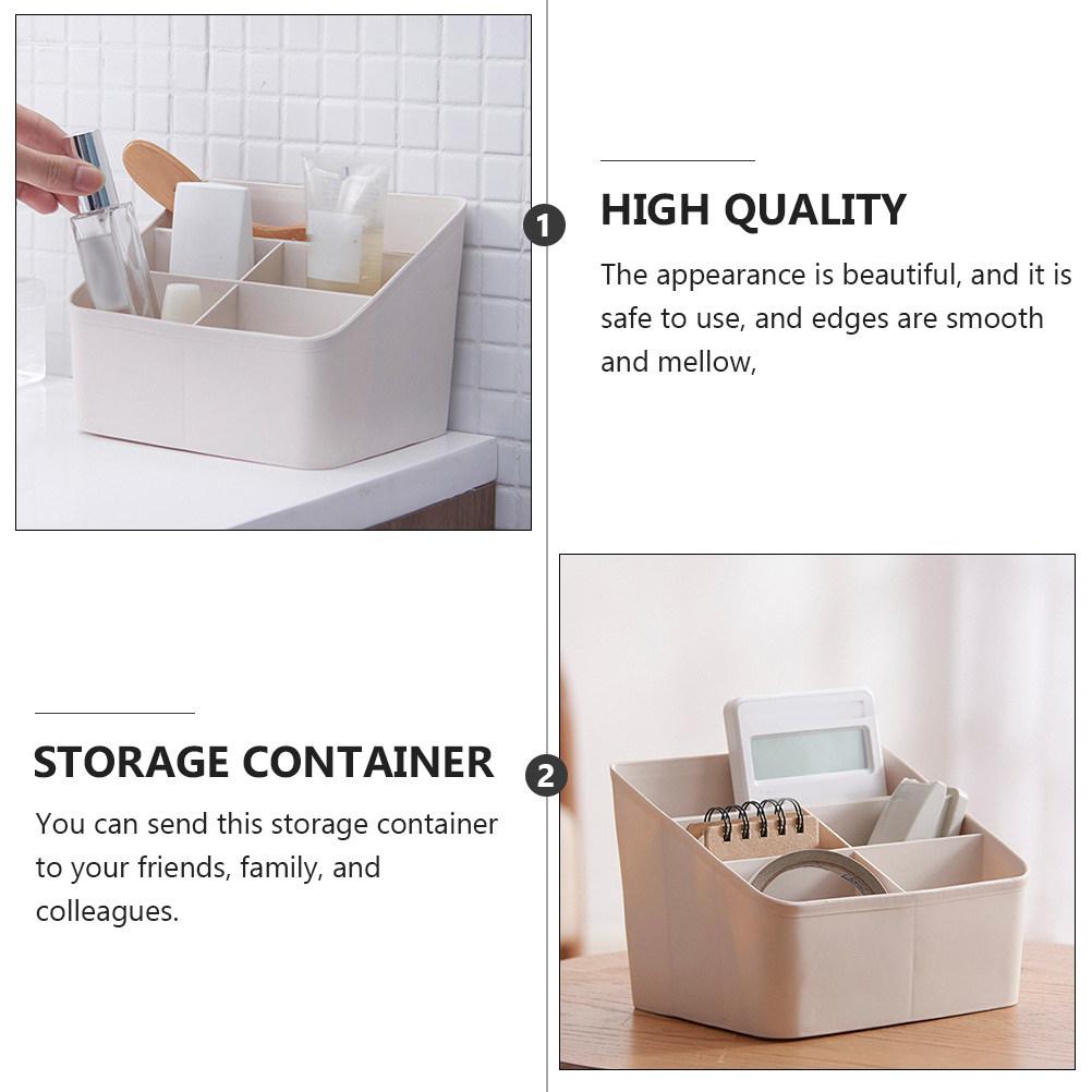Desktop Storage Organizer Multifunctional Remote-Controller Holder Pen Container for Office Home Sundries Stationery Plastic