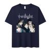 2026 New Twilight Team Edward Cullen Printed Tshirts Unisex Women Fashion Retro T Shirt Casual Cotton Tshirt Streetwear Summer