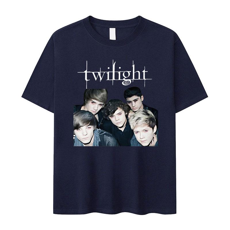 2026 New Twilight Team Edward Cullen Printed Tshirts Unisex Women Fashion Retro T Shirt Casual Cotton Tshirt Streetwear Summer