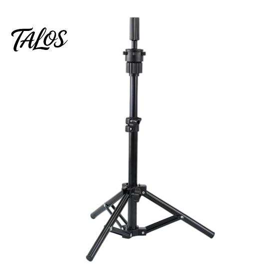 Mannequin Head Support 0.5/1.6M Stand, Height Adjustable Wig Stand Tripod for Cosmetology, Hairdressing Training, Styling Cosmetology Practice