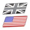 Adesivos Bandeira dos EUA Para Carros 3D Union Jack Adesivos Bandeira Americana Carro Metal Janela Para-choque Decalque Adesivo Bandeira Americana Britânica