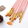 12pcs Paint Brushes Set Kit Multiple Mediums Brushes with Nylon Hair for Artist Acrylic Aquarelle