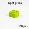 100pcs DIY Building Blocks 3003 Figures Thick Bricks 2x2 Dots Educational Creative Size Compatible With ing Plastic Toy