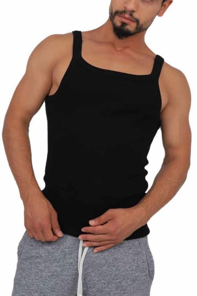 Men's Strappy Undershirt Camisole 100% Cotton Undershirt Flexible