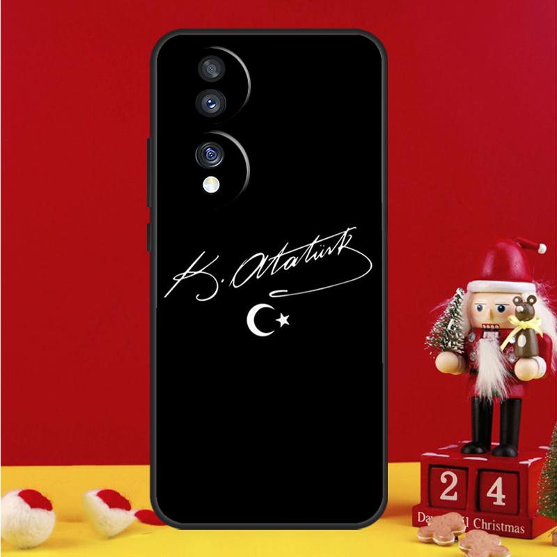 Mustafa Kemal Ataturk Case For Honor Magic V5 5 6 7 Pro Honor X9b X9c X9a X8a X8b X7a 50 70 90 200 400 Lite Cover