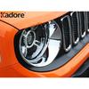 For Jeep Renegade 2014 2015 2016 2017 2018  Chrome Car Front Head Light Lamp Cover Trim Headlights Frame Trims Accessories