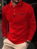 Europe Fashion Clothes Mens Premium Long-Sleeved Polo Shirt