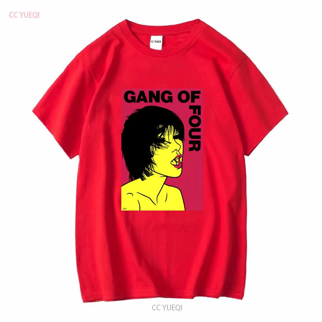 Gang Of Four Punk Rock T Shirt Unisex S 3xl Vintage Washed Versatile Homme Designer Clothes Stylish Breathable