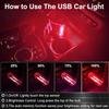 LYCARESUN 2 PCS Car USB Night Light Bulb, Touch Dimmable Car Interior Ambient Lights, Portable Mini USB Retro Glass Bottle Lamp Decorations for