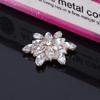Engood 50Pcs Christmas Snowflake Crystal Rhinestone Button Embellishment DIY Hair Accessories Sewing Trim Embellishment Craft