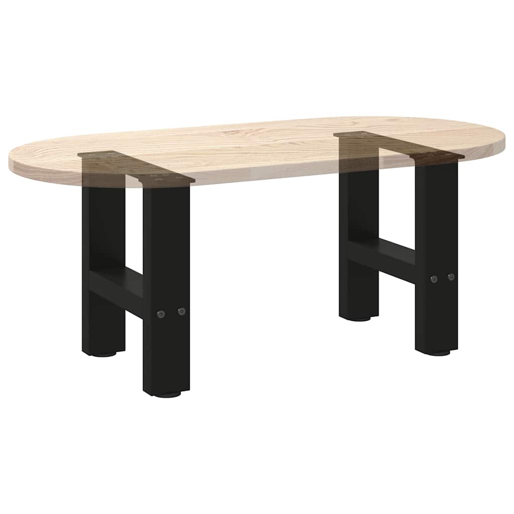 Vidaxl Nogi Do Stolika Kawowego, Czarne, 2 Szt., 30X(30-31) Cm, Stal