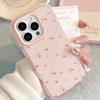 Lovely Red Cherry Shockproof Protective Clear Case for iPhone 17 Pro Max 15 13 14 16 Pro Max Soft Shockproof Cute Cover
