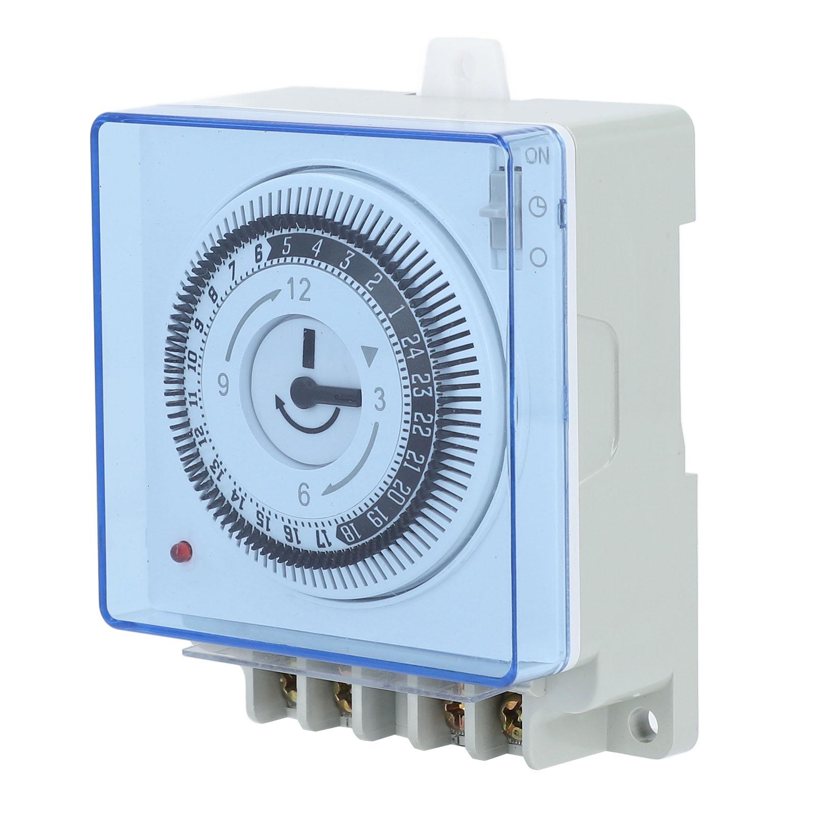 

Механический таймер на 24 часа Автоматическое отключение питания Быстрое подключение Переключатель-таймер для управления освещением