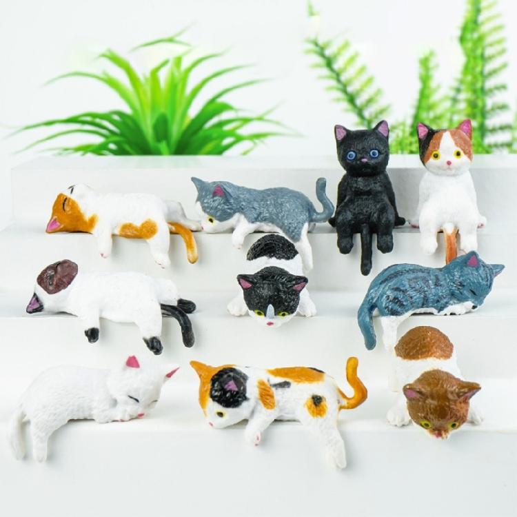 Cats Figurine Computer Monitor Decors Creative Car Accessories,Mascots Crafts Animal Collectible Figurine Home Decors