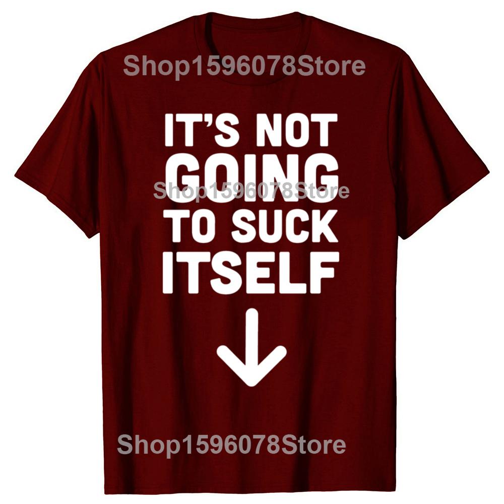 Funny It's Not Going To Suck Self T-shirt Sex Adult Humor Retro Humor Streetwear Tee Shirt Short Sleeve Unisex Loose Clothing