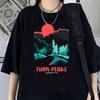 Twin Peaks T Shirt Women Casual Cartoon Graphic Tees Kawaii Hip Hop Grunge Casual Short Sleeve Tshirt Summer Streetwear
