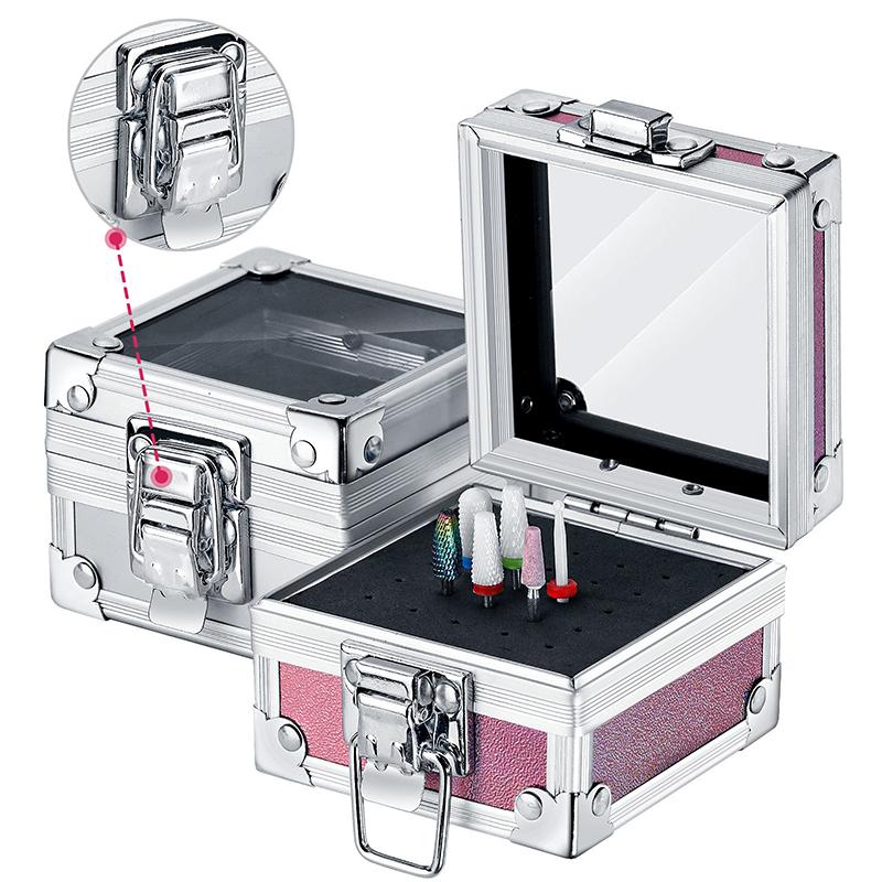 25 Slots Nail Art Grinding Head Bit Holder Displaying Storage Box Nail Drill Bits Holder Container Stand Display Rack