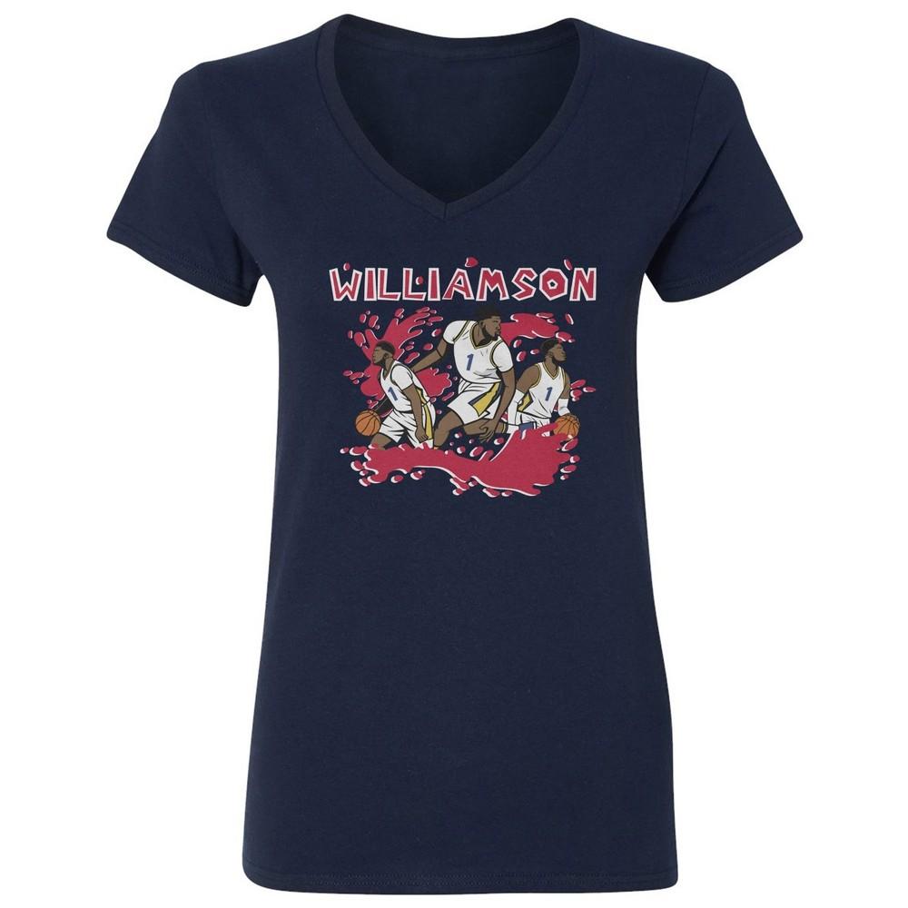 Williamson Inspired New Orleans Splash - Basketball Ladies  V-Neck Tshirt Unisex T-Shirt XXXXL