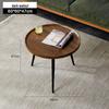Modern Nordic Round Folding Coffee Table for Living Room or Small Apartment