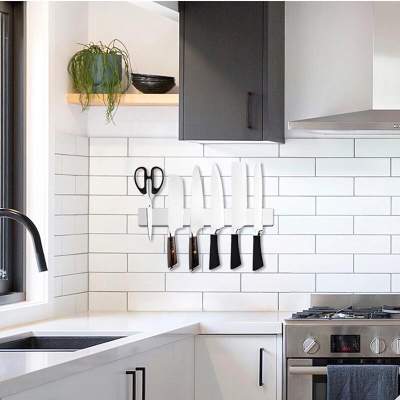 304 Stainless Steel Magnetic Wall-Mounted Knife Holder