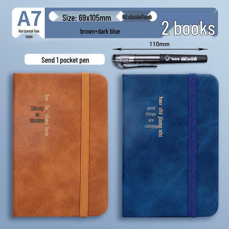 A7 Mini Pocket Notebook - Portable, Simple Style, High Value Memo Pad