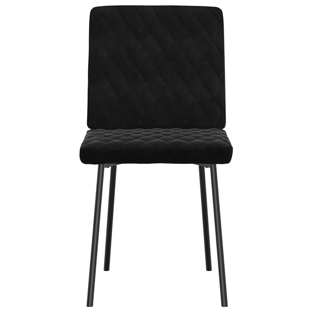 Dining Chairs 2 Pcs Black Velvet
