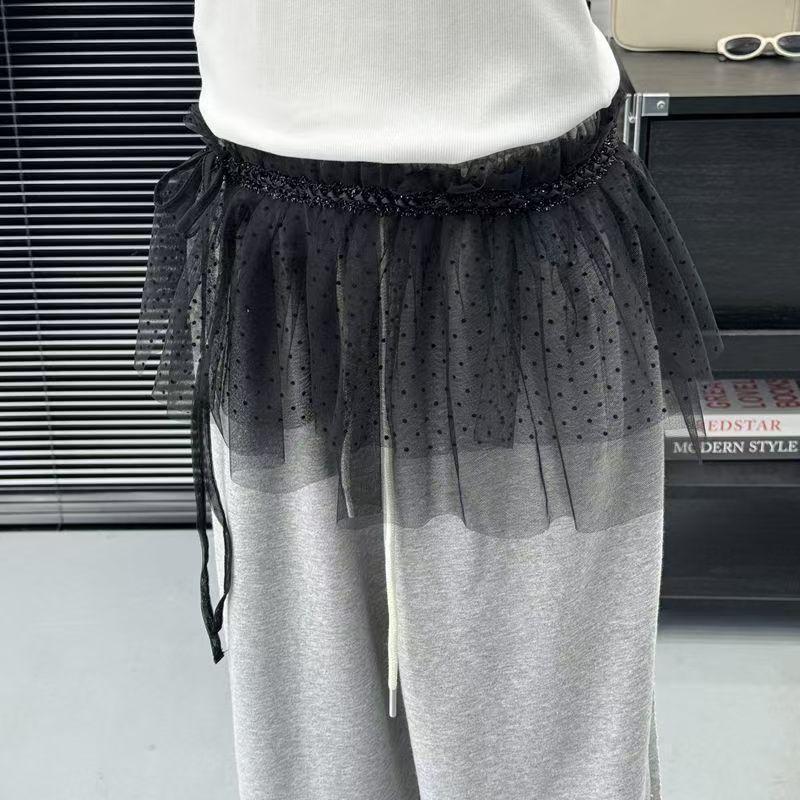 

Korea Gate 2024 Кружевная сетка Универсальная юбка-пачка на завязках Занавеска Standard