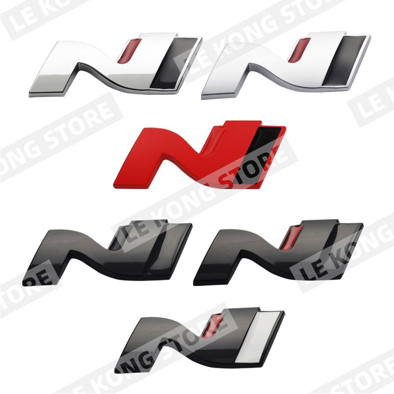 CMMR4 N Performance Abzeichen Emblem Fronthaube Kühlergrill Aufkleber Decal Für Hyundai Sonata Elantra Veloster I20 I30 I10 I40 Metall Auto Styling